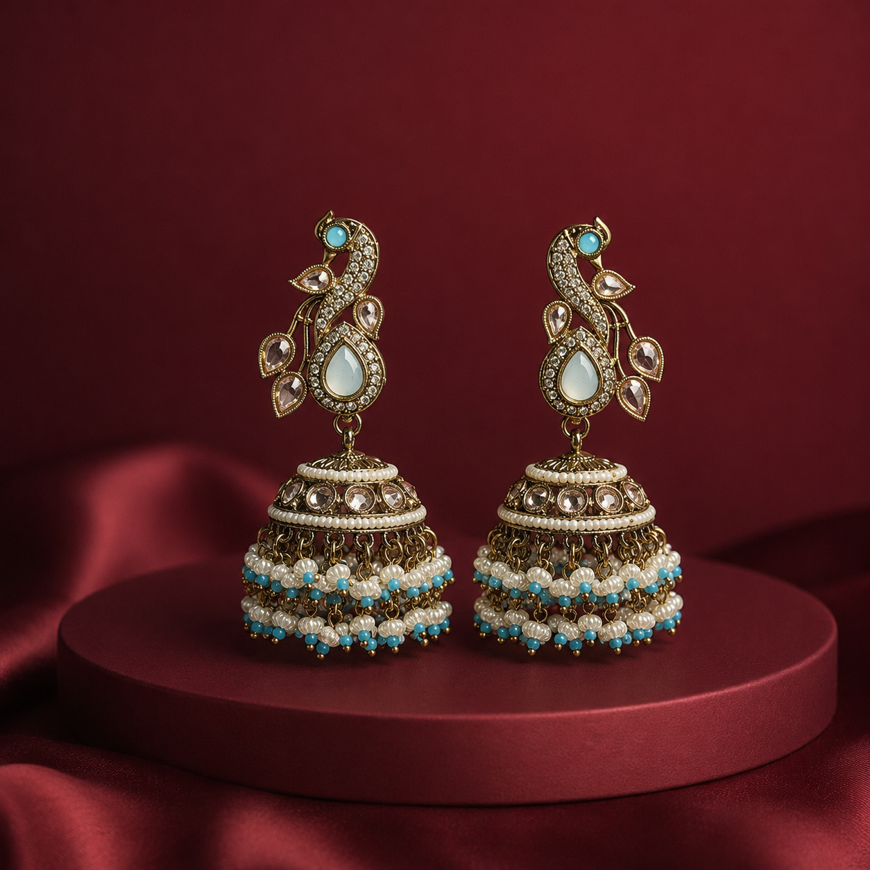 Peacock Jhumkis