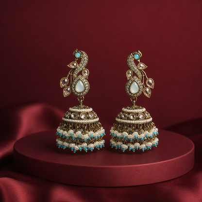 Peacock Jhumkis