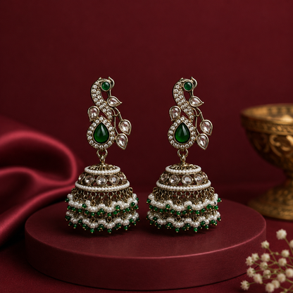 Peacock Jhumkis